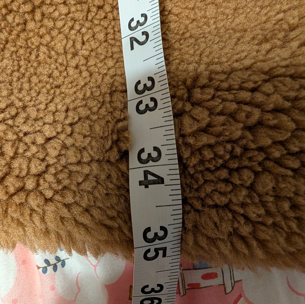 Gap Coat Sherpa Brown Size XXL Teddy Bear Outdoorsy Athleisure - Picture 6 of 9